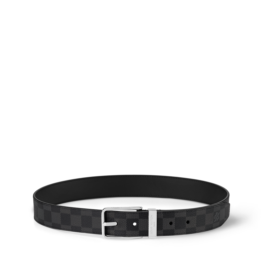Pont Neuf 35mm Belt Damier Graphite Canvas - Men - Accessories
